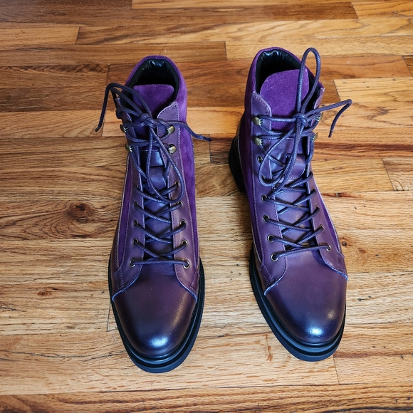 NWOB Marc Nolan Aiden Combat Leather Boots Sz 7 main image 5